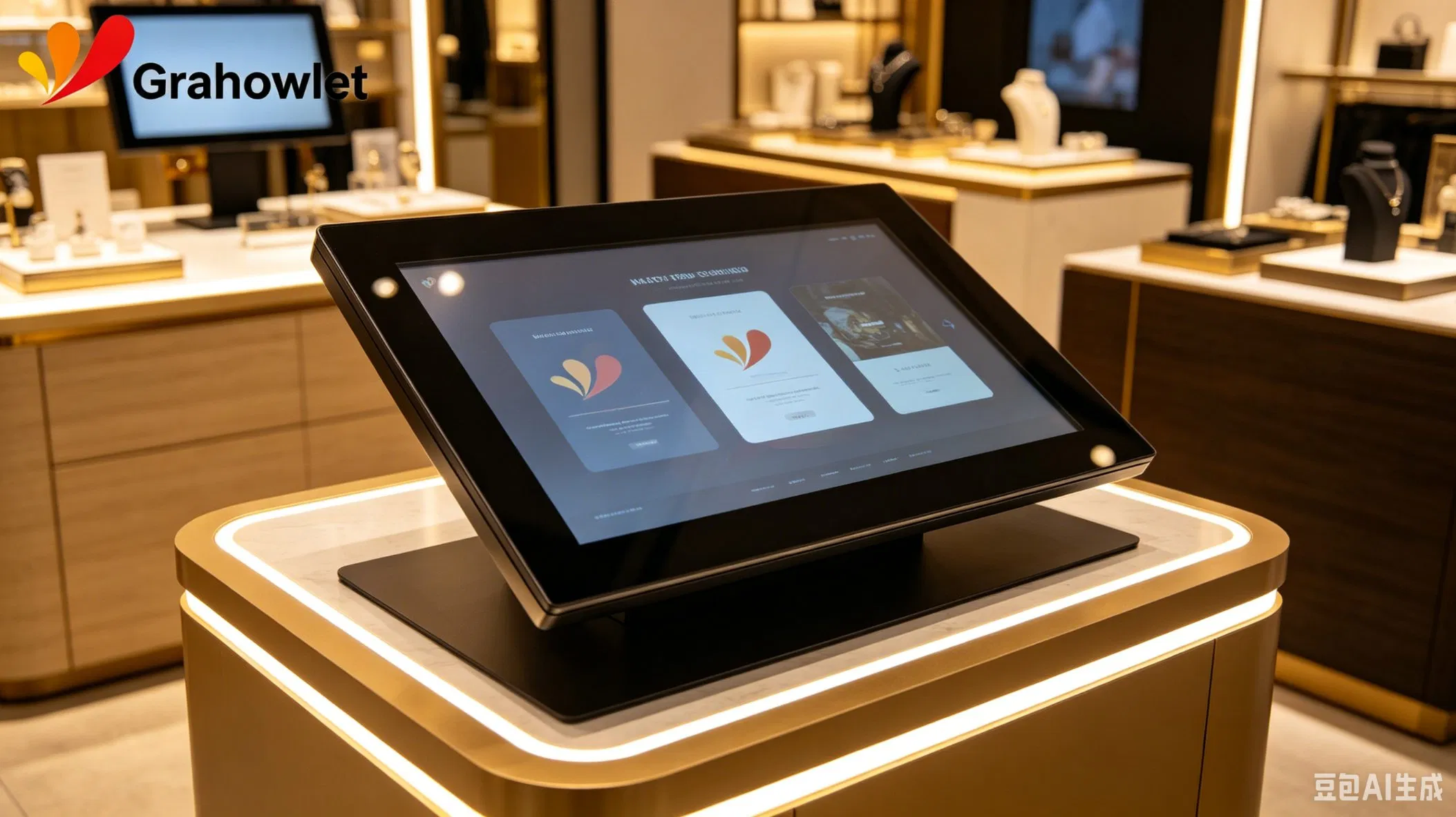 LCD di pantaya di toke di 17.3 inch di resolushon haltu pa aparatonan inteligente